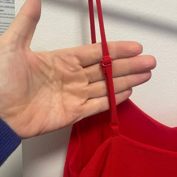 A New Day Women’s Drop Waist Maxi Dress spaghetti straps Red size XXL -like new! - Picture 6 of 8